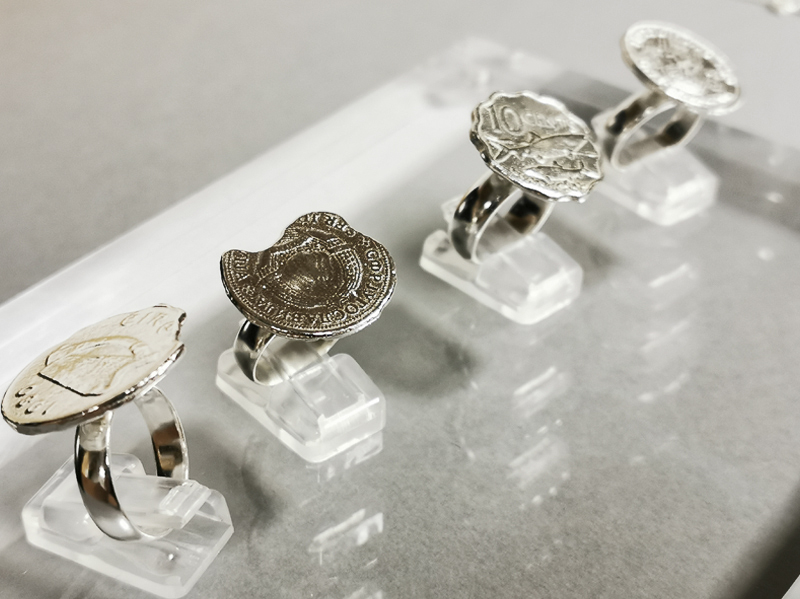 silver-cast-rings-coins-jewellery-course-london