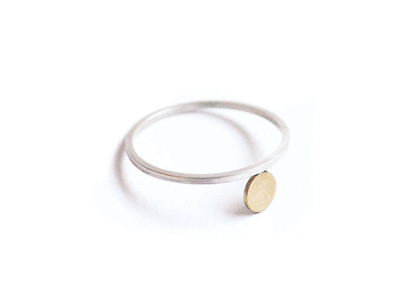 Silver-gold-ring-silver-jewellery-course-london